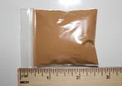 A brown colored super food packet
